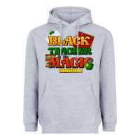 Heather Grey Black Teacher magic Heavyweight Hoodie - HowdyJamesFarm