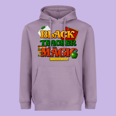 Black Teacher Magic Heavyweight Hoodie Designed By Howdyjamesfarm