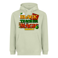 Matcha Black Teacher magic Heavyweight Hoodie - HowdyJamesFarm