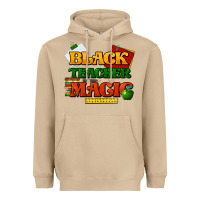 Mushroom Black Teacher magic Heavyweight Hoodie - HowdyJamesFarm