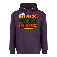 Plum Black Teacher magic Heavyweight Hoodie - HowdyJamesFarm