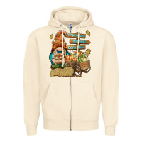 Sandshell Pumpkin patch hayrides and corn maze Zipper Hoodie - NancyCooperArtShop