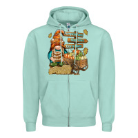 Seafoam Pumpkin patch hayrides and corn maze Zipper Hoodie - NancyCooperArtShop