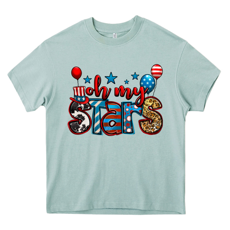 Oh My Stars 4th Of July Heavy Core Tee by Jasminsmagicworld | Teevron