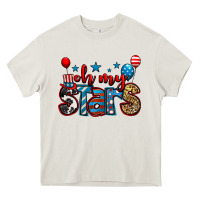 Cream oh my stars 4th of july Heavy Core Tee - Jasminsmagicworld