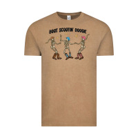 Vintage Coffee boot scctin' boogie Vintage Tee - MaliasSmallBusiness