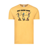 Vintage Mustard boot scctin' boogie Vintage Tee - MaliasSmallBusiness