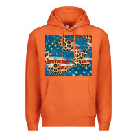 Carrot leopard glitter american flag Premium Hoodie - CowGirlArtShop
