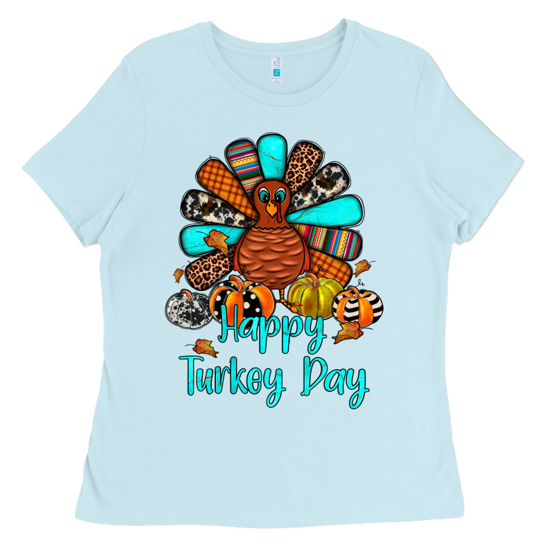 Happy Turkey Day Ladies Tee by JahusDesignShop | Teevron