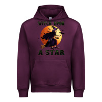 Mauve Wine witch upon a star Urban Hoodie - BundleAndBundleShop