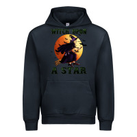 Navy witch upon a star Urban Hoodie - BundleAndBundleShop