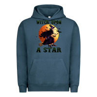 Pigment Midnight Navy witch upon a star Urban Hoodie - BundleAndBundleShop