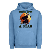 Pigment Pebble Blue witch upon a star Urban Hoodie - BundleAndBundleShop