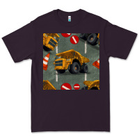 Plum dump truck seamles pattern Premium Tee - BundleAndBundleShop