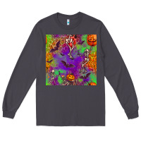 Smoke halloween party seamless pattern Long Sleeve Tee - BundleAndBundleShop