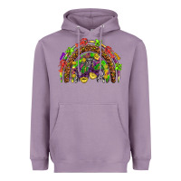 Lavender Mardi Gras rainbow Heavyweight Hoodie - HowdyJamesFarm