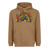 Toasted Coconut Mardi Gras rainbow Heavyweight Hoodie - HowdyJamesFarm