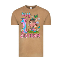 Vintage Camel my 1 st birthday with little cute cow Vintage Tee - NancyCooperArtShop