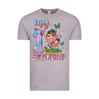 My 1 St Birthday With Little Cute Cow Vintage Tee | Teevron