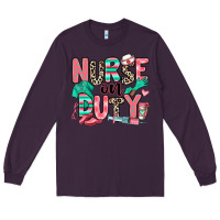 Plum nurse on duty Long Sleeve Tee - RanaPortraitStore