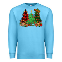 Ocean Blue Mexican Christmas trees Mexico Premium Sweatshirt - HowdyJamesFarm