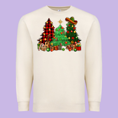 Mexican Christmas Trees Mexico Premium Sweatshirt Designed By Howdyjamesfarm