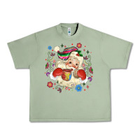 Oil Green mexican christmas santa Urban Heavy Tee - MaliasSmallBusiness