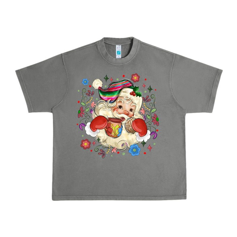 Mexican Christmas Santa Urban Heavy Tee by MaliasSmallBusiness | Teevron