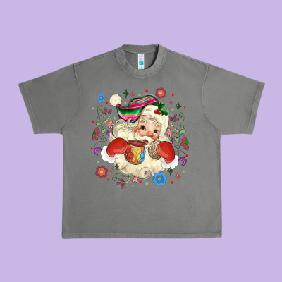 Mexican Christmas Santa Urban Heavy Tee Designed By Maliassmallbusiness