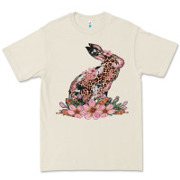Bunny With Blossom Flower Premium Tee | Teevron