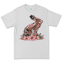 Dove Grey bunny with blossom flower Premium Tee - Artiststas