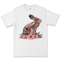 White bunny with blossom flower Premium Tee - Artiststas