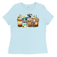 Baby Blue heifers coffee cups Ladies Tee - Jasminsmagicworld