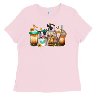 Bubblegum Pink heifers coffee cups Ladies Tee - Jasminsmagicworld
