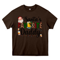 Chocolate Brown santa's favorite daddy Heavy Core Tee - AdoDesignShop