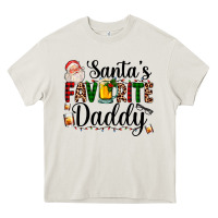 Cream santa's favorite daddy Heavy Core Tee - AdoDesignShop