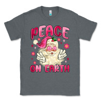 Charcoal Heather peace on earth Classic Tee - MaliasSmallBusiness