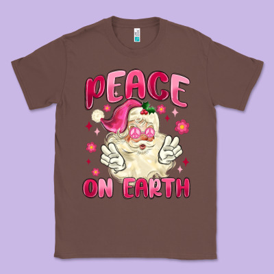 Peace On Earth Classic Tee Designed By Maliassmallbusiness