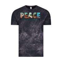 Cloud Black peace be with you cross Vintage Tee - NancyCooperArtShop
