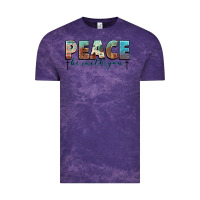 Cloud Purple peace be with you cross Vintage Tee - NancyCooperArtShop