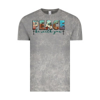 Cloud Rock peace be with you cross Vintage Tee - NancyCooperArtShop