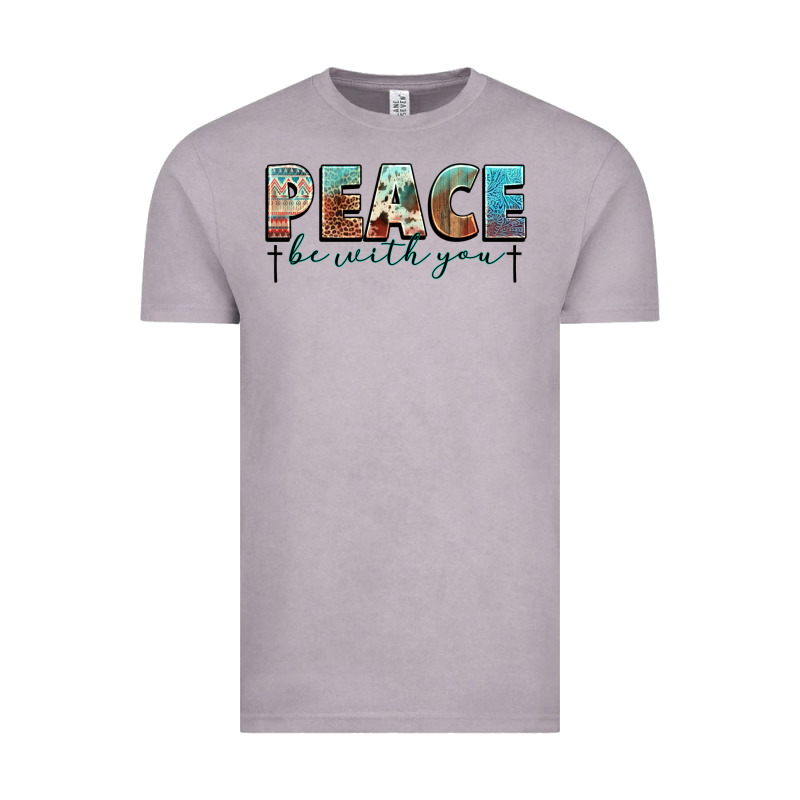 Peace Be With You Cross Vintage Tee by NancyCooperArtShop | Teevron