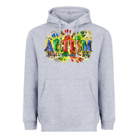 Heather Grey Autism accept understand love Heavyweight Hoodie - CowGirlArtShop