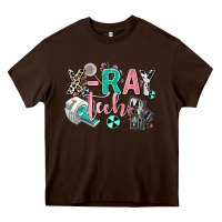 Chocolate Brown x ray tech Heavy Core Tee - AdoDesignShop
