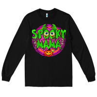 Black spooky mama Long Sleeve Tee - BundleAndBundleShop