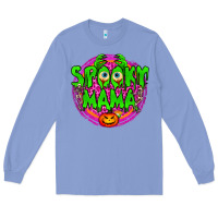 Colony Blue spooky mama Long Sleeve Tee - BundleAndBundleShop
