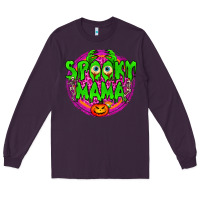 Plum spooky mama Long Sleeve Tee - BundleAndBundleShop