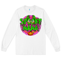 White spooky mama Long Sleeve Tee - BundleAndBundleShop