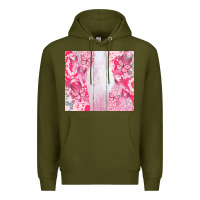 Army Green custom name  breast cancer Premium Hoodie - CowGirlArtShop