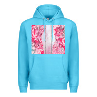 Ocean Blue custom name  breast cancer Premium Hoodie - CowGirlArtShop